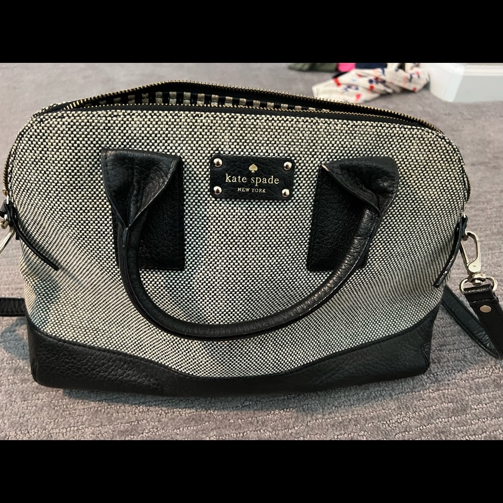 Kate Spade black and white purse